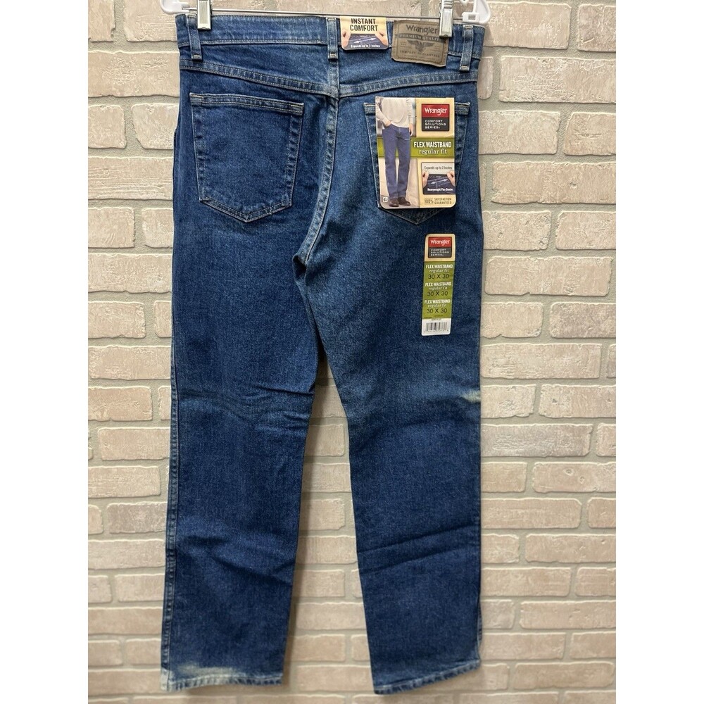 Wrangler jeans Men’s Sz 30x30 flex waistband 2” denim extra fading colors